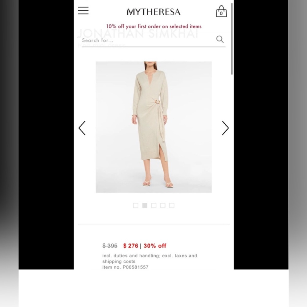 Jonathan Simkhai Knit midi dress